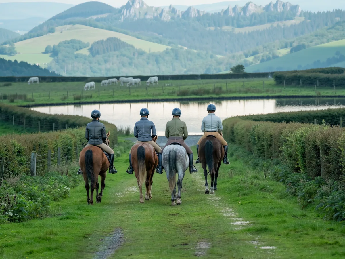 Balade à cheval dans le Rhône, autour de Saint-Georges-de-Reneins